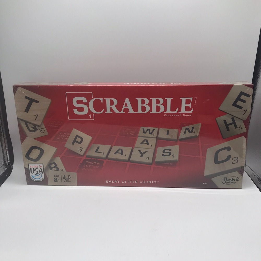 SCRABBLE Hasbro Gamin Made in USA Every Letter Counts Classic NEW SEALED - Picture 1 of 6